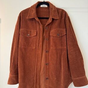 Reformation Cinnamon Corduroy Shacket | Like new, Size: M